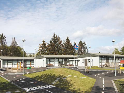 Lóð leikskólans Kvistaborgar