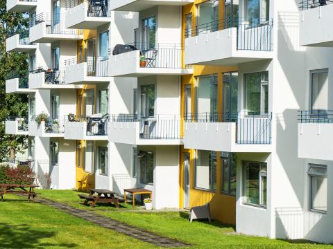 house with balconies