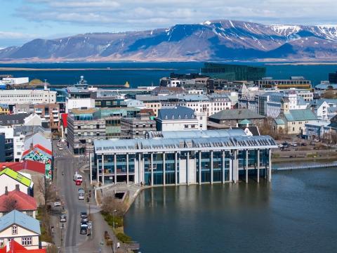 Reykjavík City Hall viewed from Tjarnargata