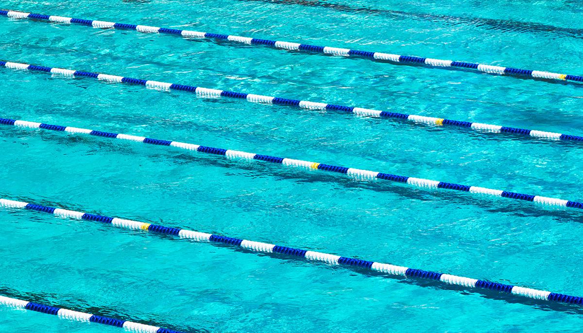 50-meter outdoor pool at Laugardalslaug Pool