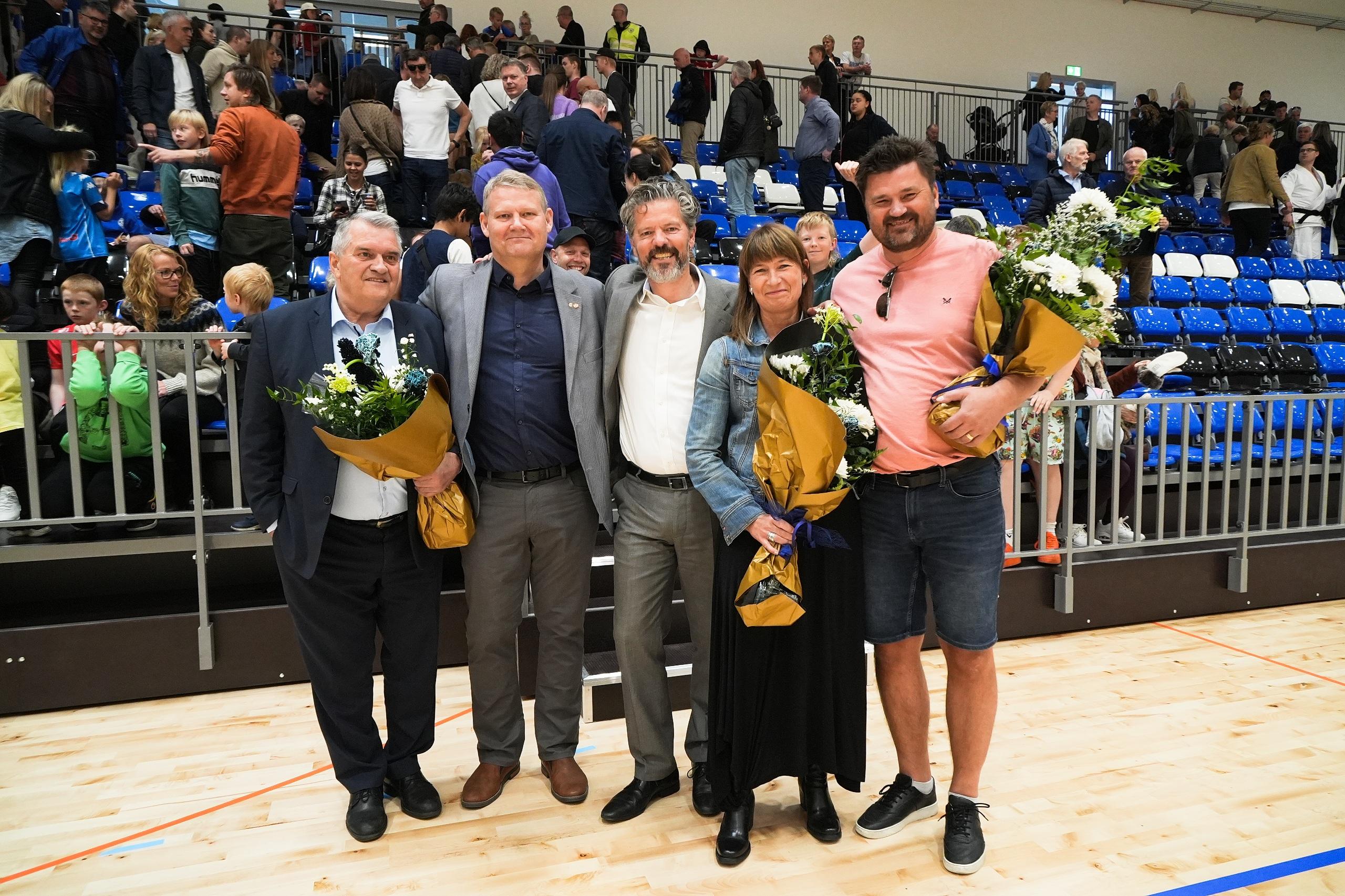 At the dedication of ÍR's Parkethöll