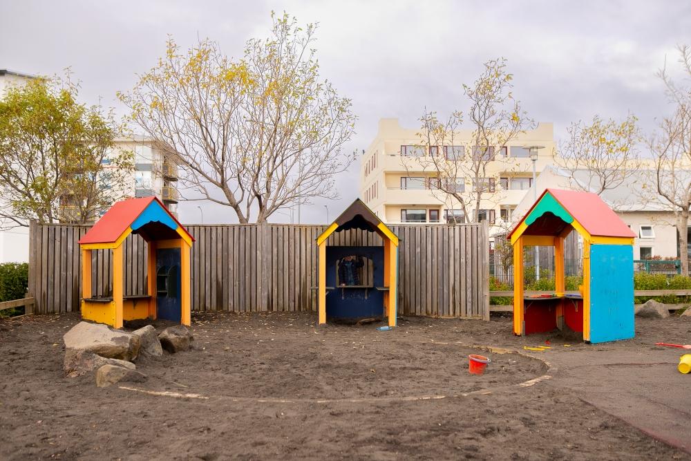 Playground equipment on the grounds of Grandaborg.