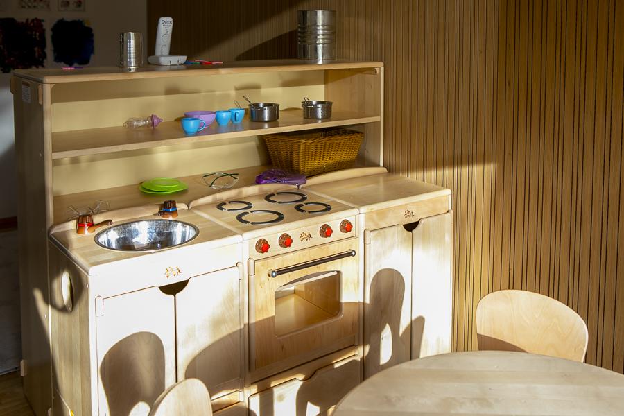 Play kitchen inside Funaborg.