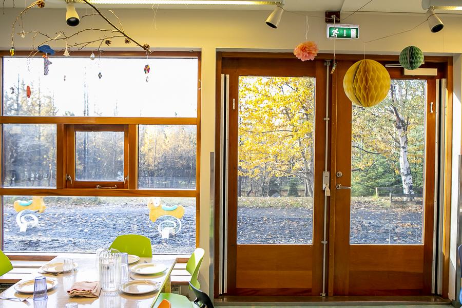 Table set for children inside Funaborg.
