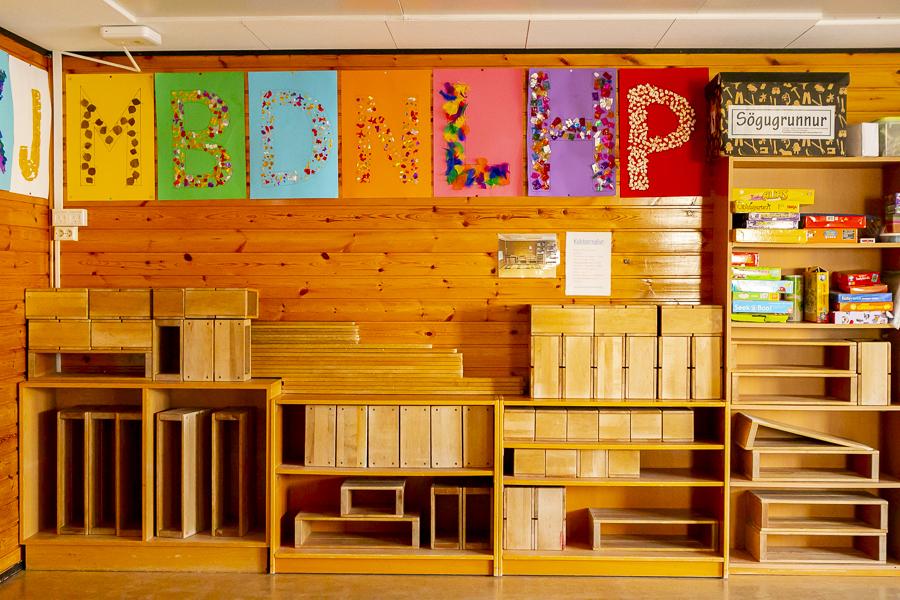 Play area inside Holt.