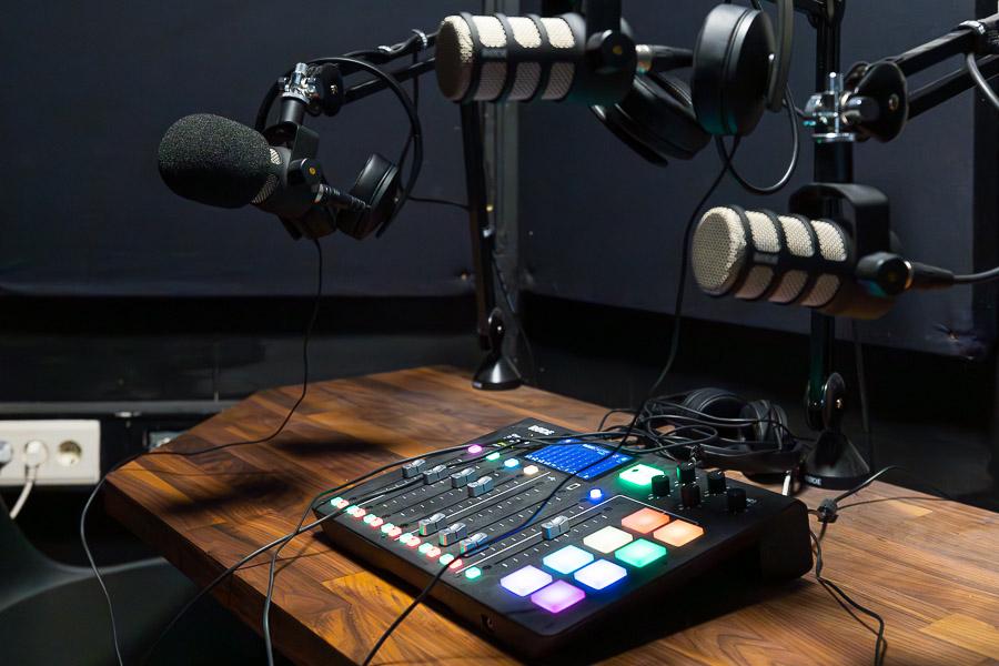 The recording studio.