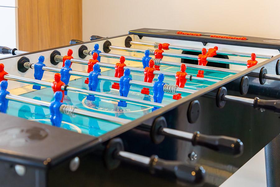 Foosball table.