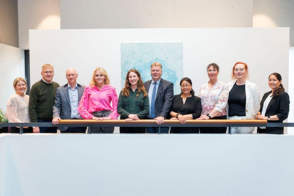 Group photo at City Hall of the West Nordic Capital Fund board