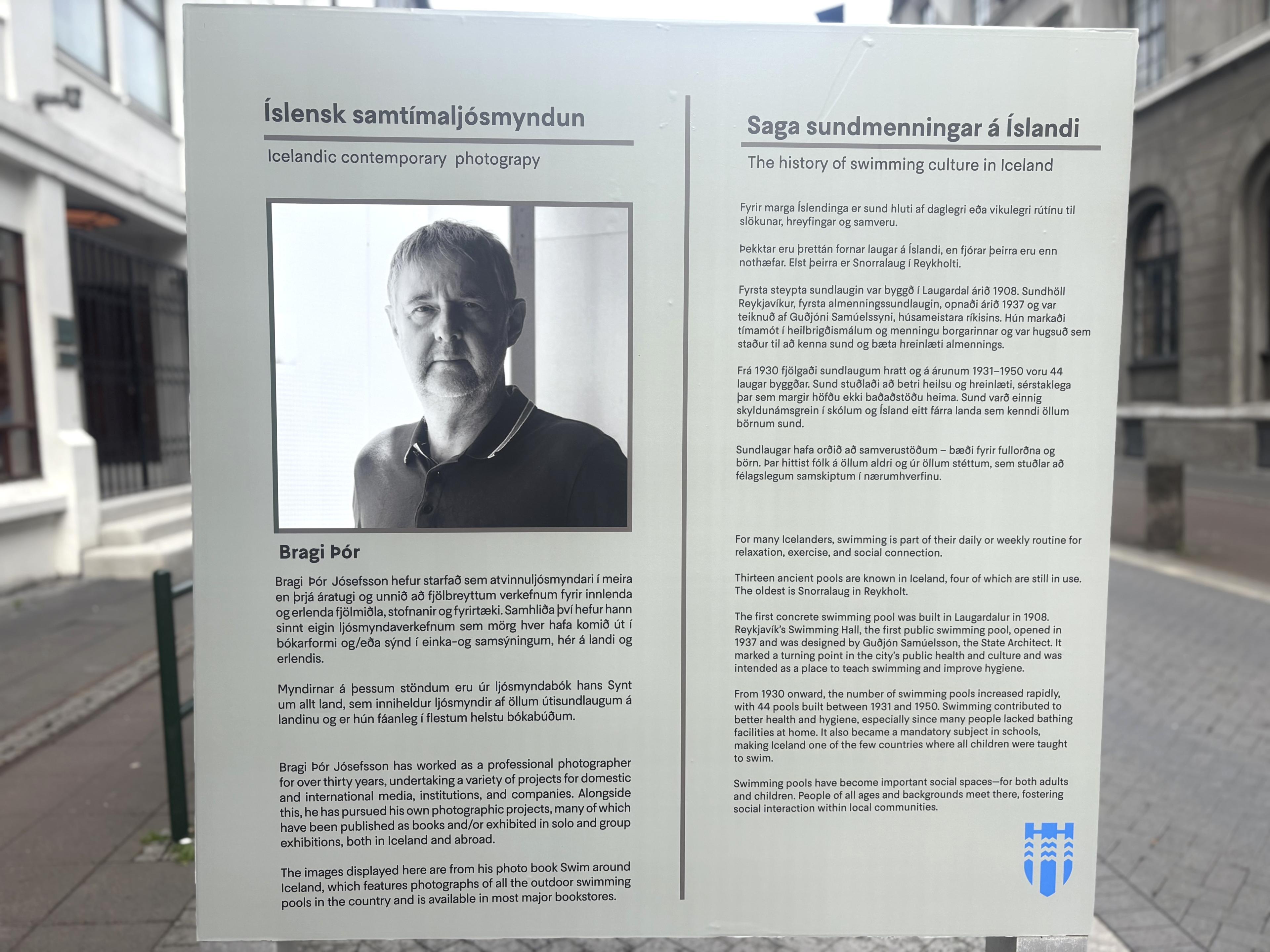 A photography exhibit by Bragi Þór Jósefsson opened in Austurstræti.