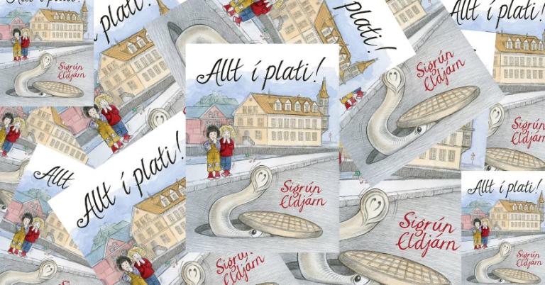 Illustration from the cover of "Allt í plati!" by Sigrún Eldjárn