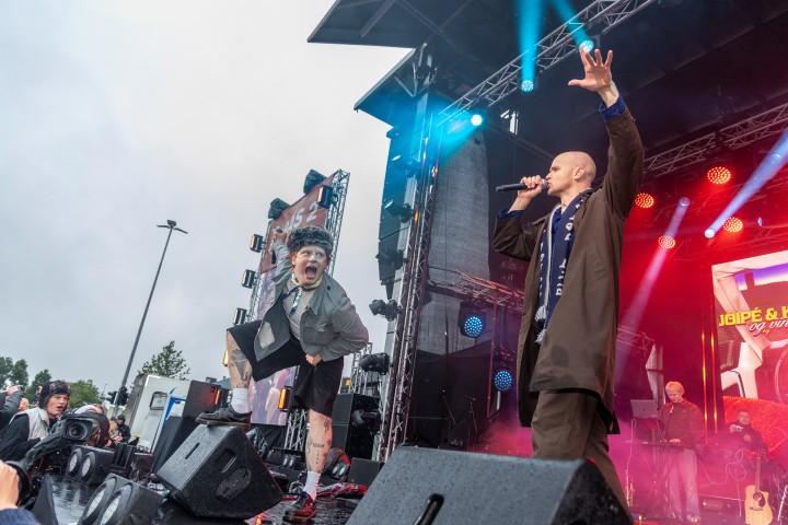 Jói Pé og Króli sáu um stuðið á Arnarhóli. Ljósmynd Karítas Guðjónsdóttir.