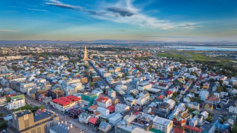 Loftmynd af Reykjavík 2023.